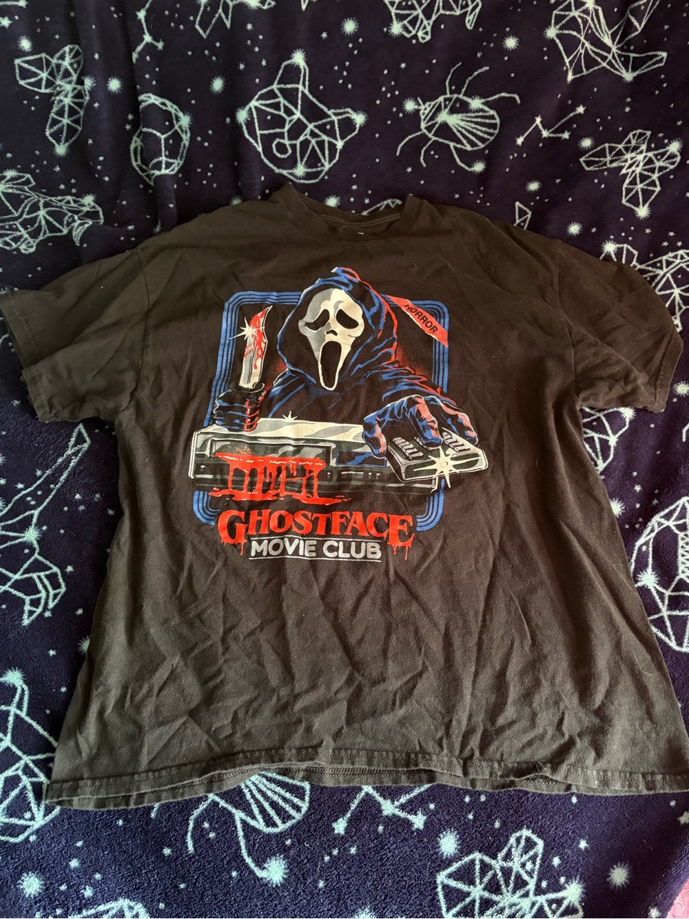 Ghostface Movie Club Graphic Tee - Black